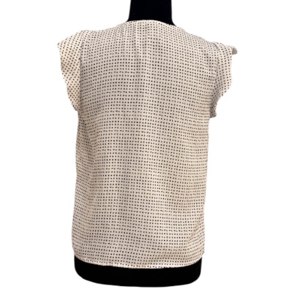 ๐ค Forever 21 White & Black Geometric Print Sleeveless Top โ Size Small - Picture 2 of 5